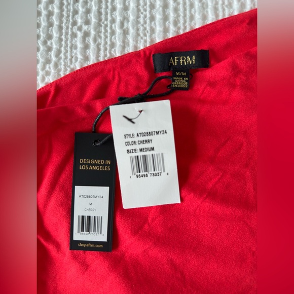 AFRM Lorli Skirt Set in Cherry size M - Picture 12 of 12